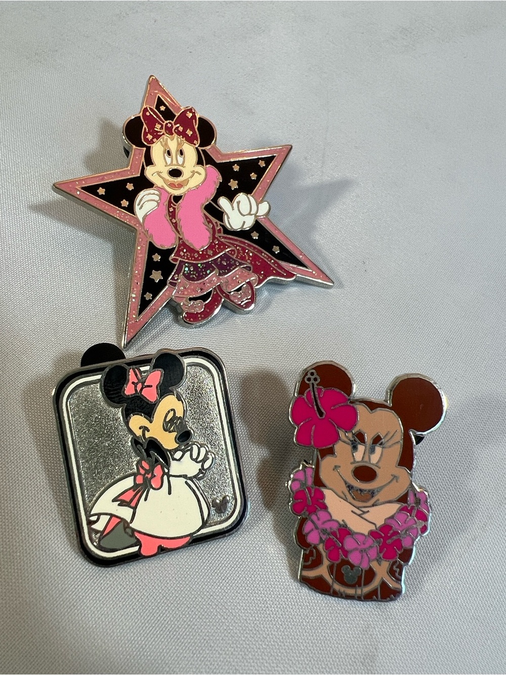 Disney Minnie Mouse Trading Pin Trio